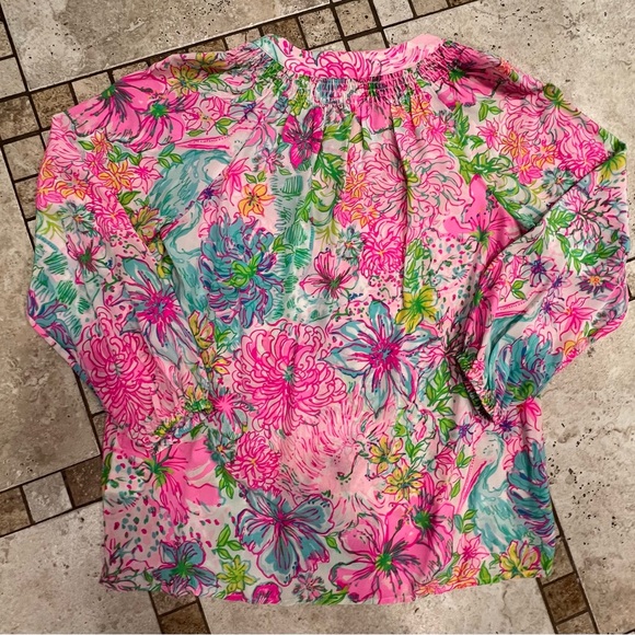 NWT Lilly Pulitzer Elsa Top - Paradise Found - Medium - Picture 2 of 4